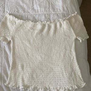 White off the shoulder top